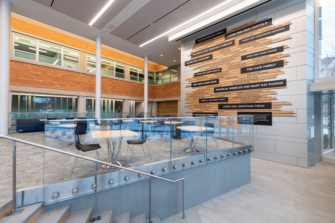 A photo of the first-floor open student space.