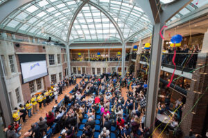 Enclosed courtyard at the Union
