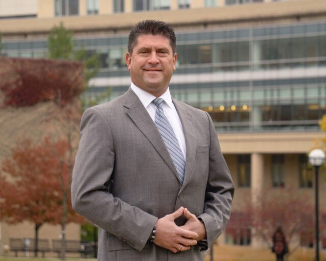 Theo Chalogianis is the first lead police officer embedded in the Michigan Medicine community, a position he's held since January.