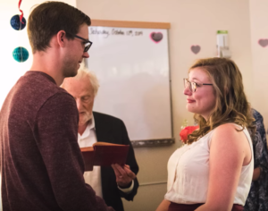 Bride and Groom at Michigan Medicine
