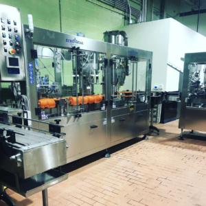 The bottling area at Detroit Vineyards