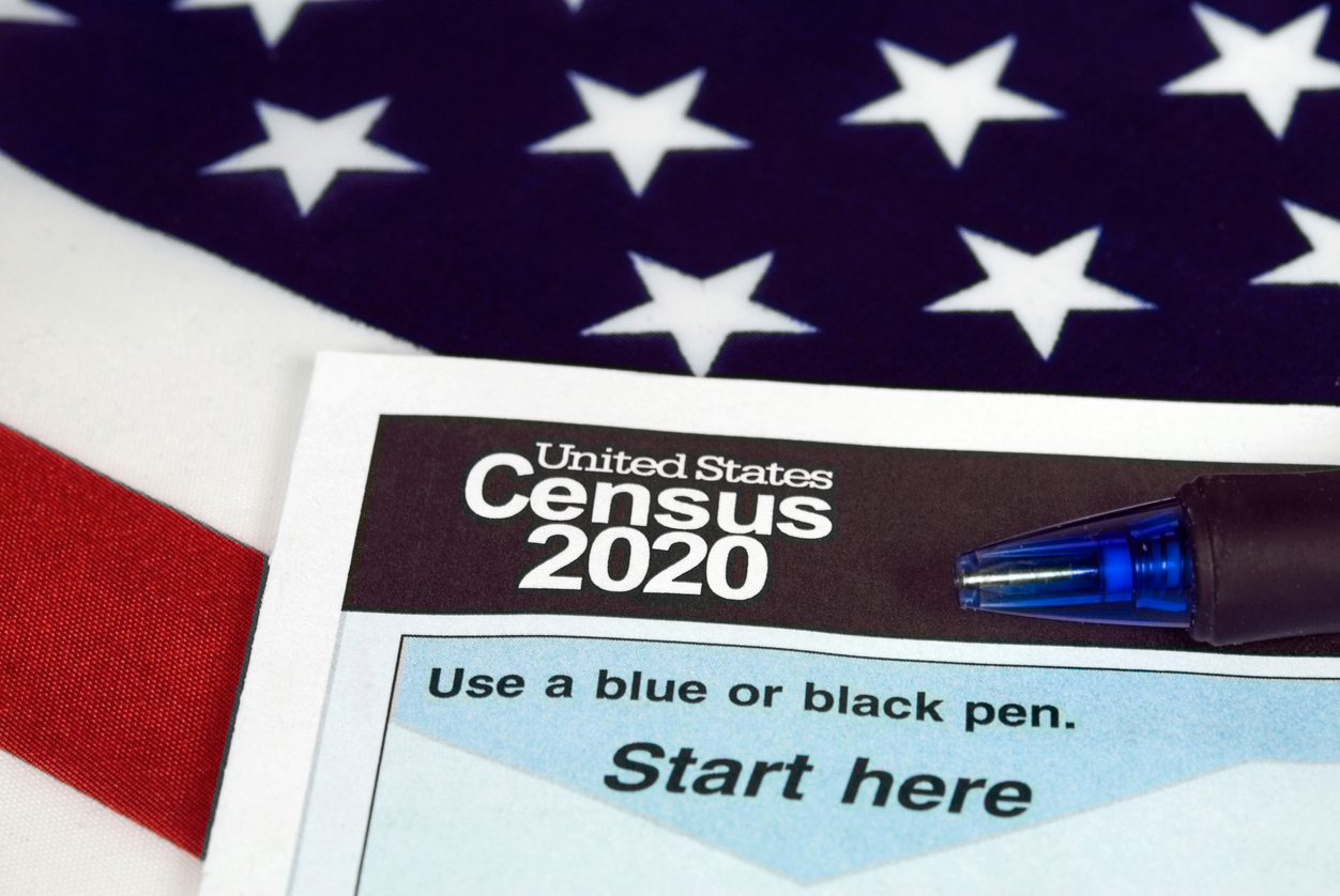 United States 2020 census form. Image credit: iStock
