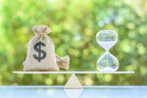 Scale between money and time
