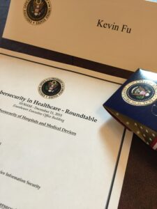 Kevin Fu Letter from the White House