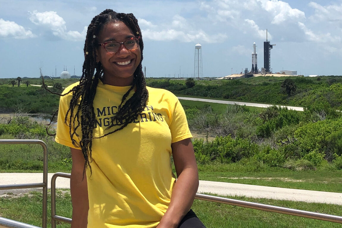 Amber George earned a Bachelor of Science in Engineering degree this spring after completing the naval architecture and marine engineering program.