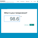 What is your temperature? Image credit: MI Symptoms