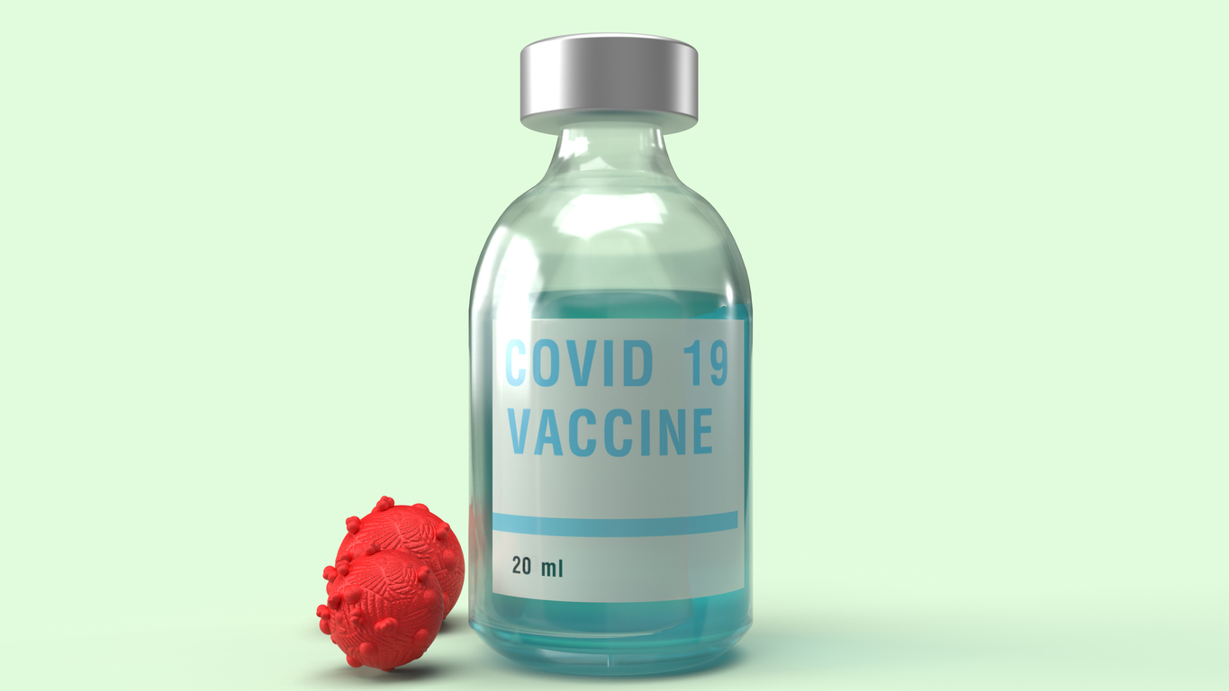 COVID-19 vaccine concept illustration. Image credit: iStock