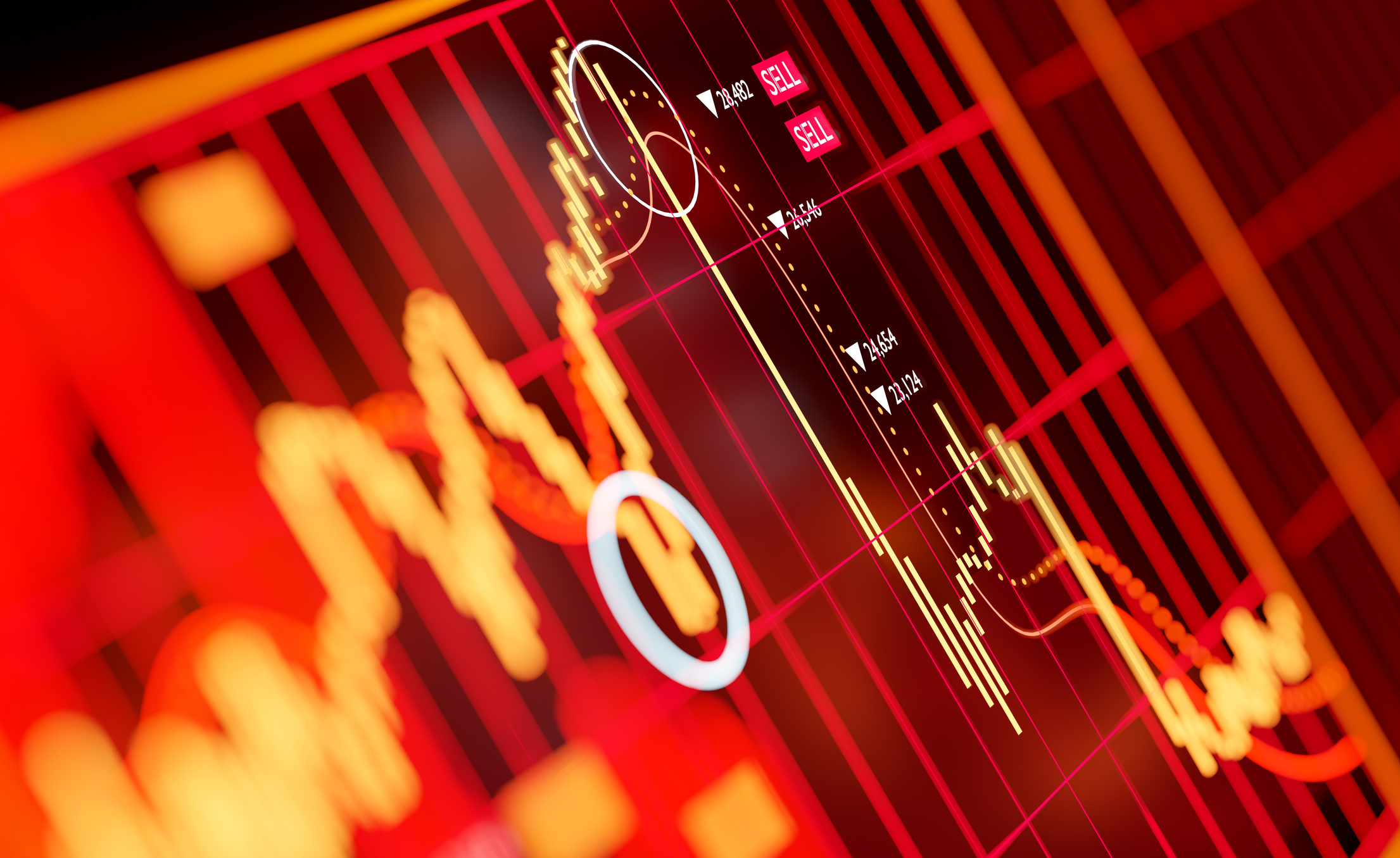 Stock market shift. Image credit: iStock