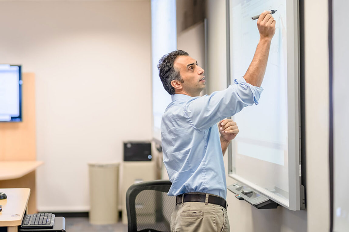 Halil Bisgin has used his artificial intelligence expertise in collaborations with the U.S. Food and Drug Administration and the Beaumont Health System. (Photo by UM-Flint)