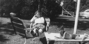 Image from Wild Blueberries - Damm and his mother