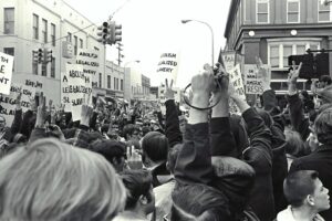 Protesting the draft