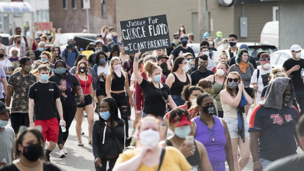 Protest march against police violence - Justice for George Floyd in Minneapolis, Minnesota. Image courtesy: Wikimedia Commons