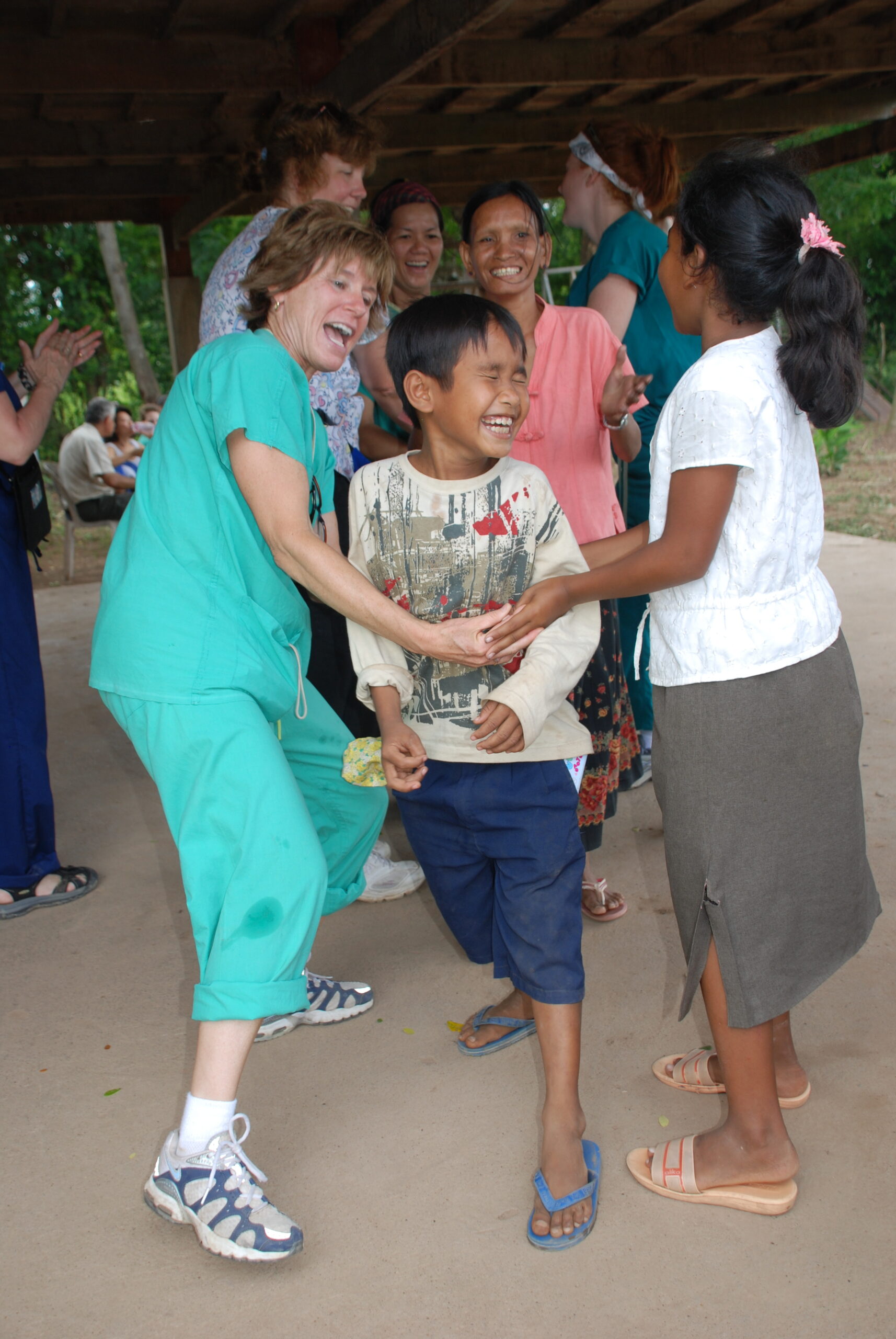 Clinic we set up in an orphanage in Cambodia. Image credit: Bianca Zdenek