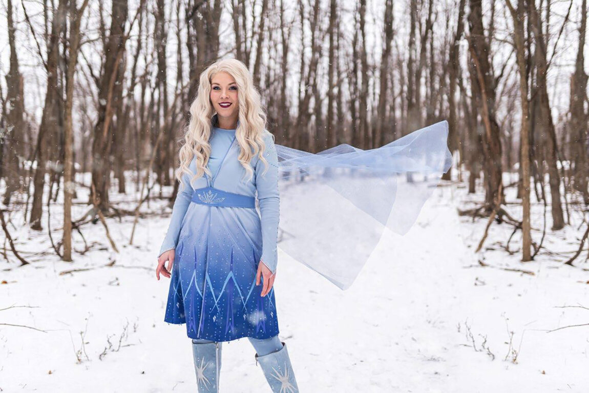 Delaney Andrews, the annual giving and stewardship officer for the Gerald R. Ford School of Public Policy, owns her own company, Pixie Dust Entertainment. She dresses as princesses and fairy tale characters, such as the Snow Queen based on Elsa from “Frozen,” for parties and events.