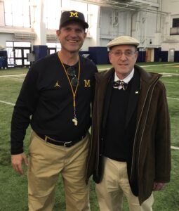 Kolins with Harbaugh