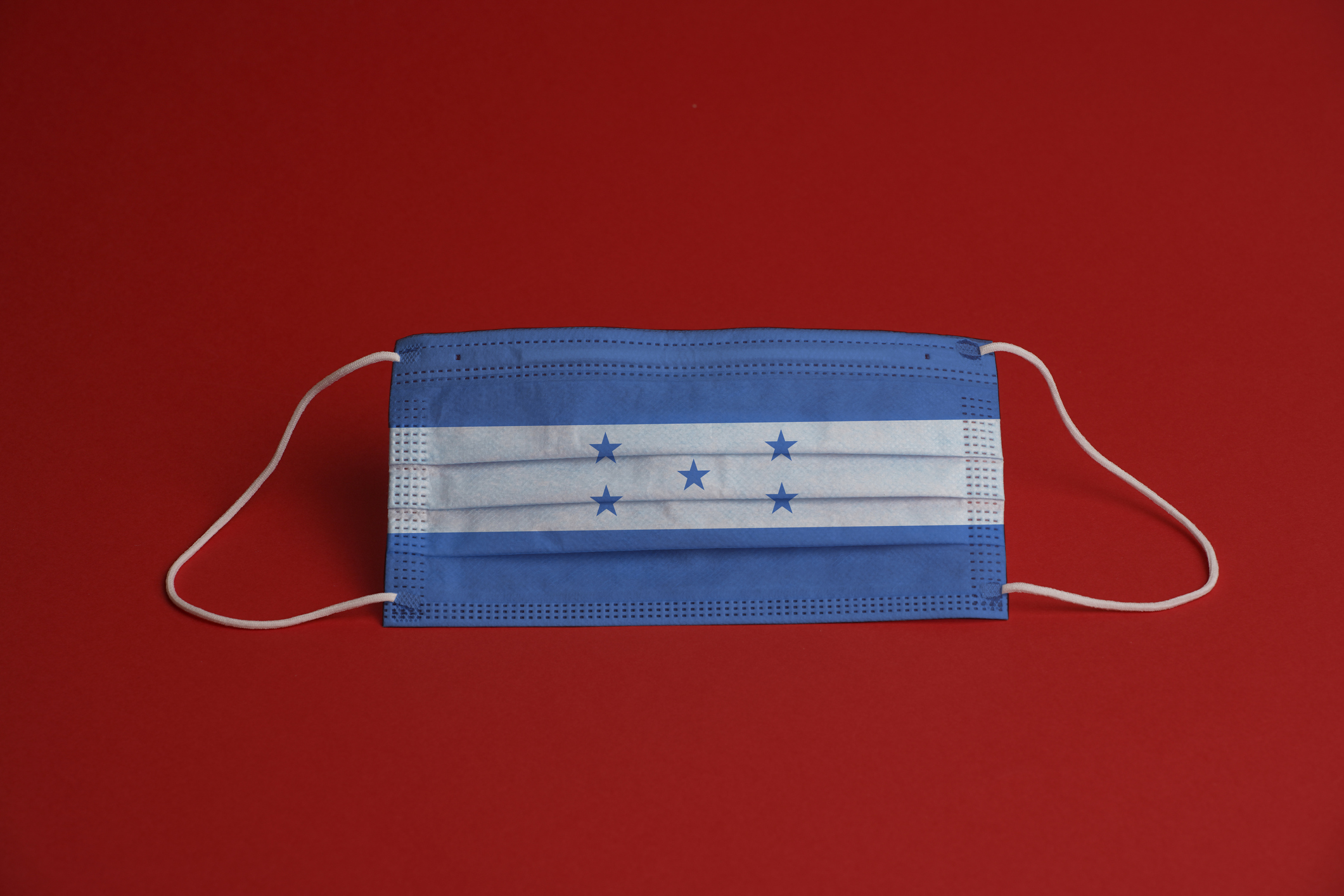 Medical mask with the Honduras flag on it. Image credit: iStock
