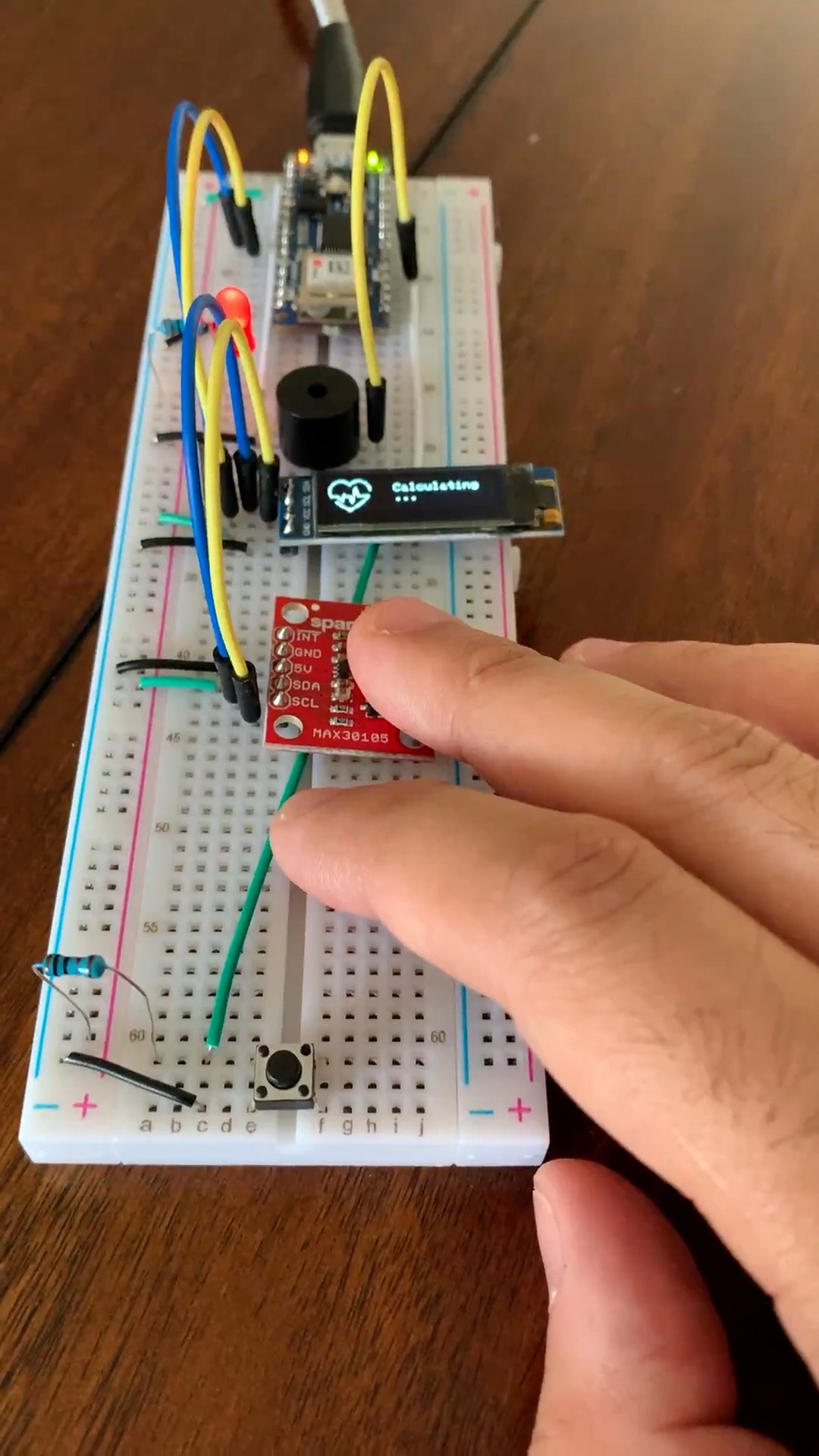 A model of the pulse oximeter that students in the COVID-19 ENGIN 100 section will build. Pulse oximeters measure the concentration of oxygen in blood. Image credit: Christian Riviera, Transforming Engineering Education Laboratory, University of Michigan, University of Michigan