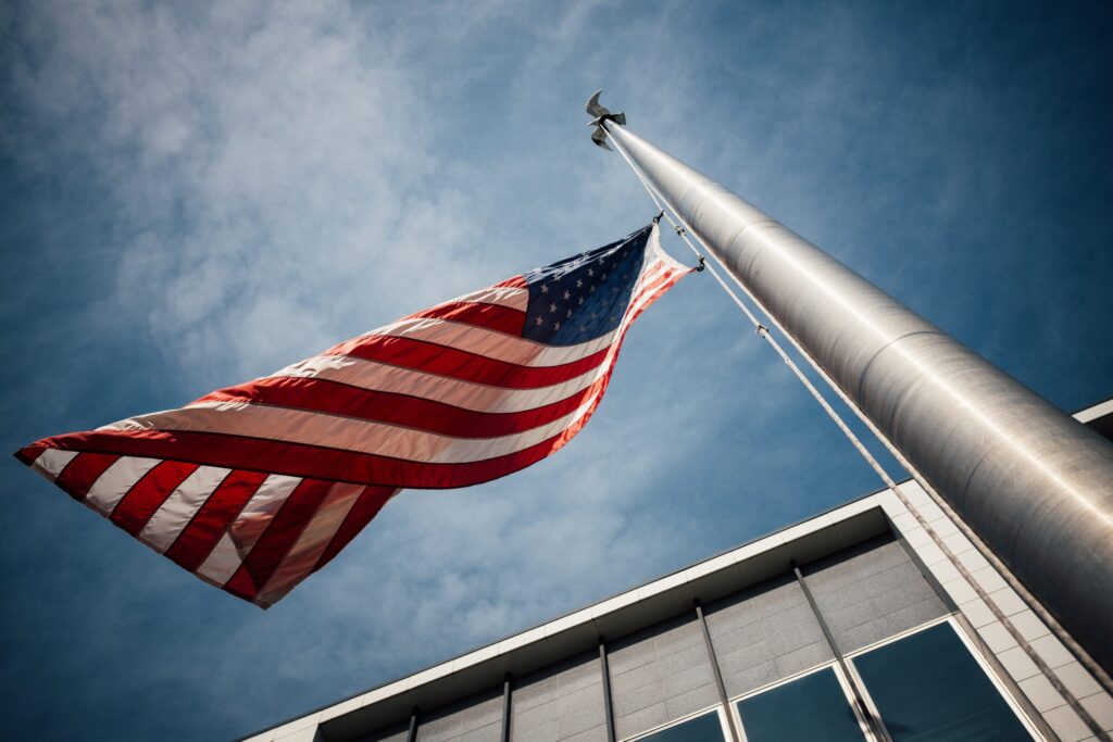 An American flag. Image credit: UnSplash.com