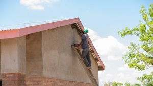 School block being built.