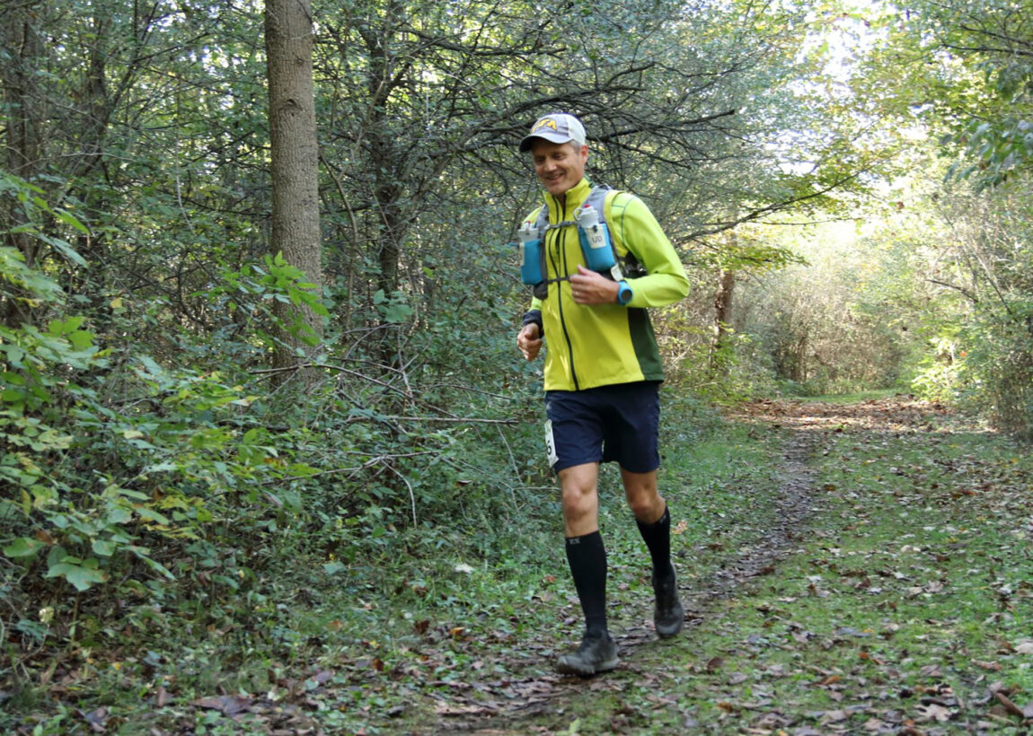 Drew Bennett, associate director of software licensing at the Office of Technology Transfer, competes in ultra-marathons, including 100-milers around the country. (Photo courtesy of Drew Bennett)