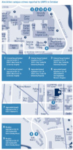 Crime map for October