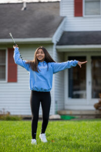 Elly, a patient of Dr. Tom Saba, at her home in Saline, MI. Image credit: Eric Bronson, Michigan Photography