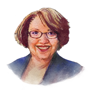 Watercolor illustrations of panelists and essayists are by Joe Iovino, and were created for "Radical Humility: Essays on Ordinary Acts," a book edited by University of Michigan Stamps School of Art & Design professor Rebekah Modrak and art and design librarian Jamie Vander Broek.