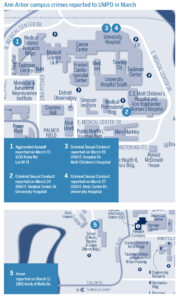 Crime map for March