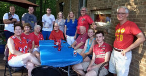 Members of the Balogh family are pictured at a family gathering. (Photo courtesy of the Balogh family.)