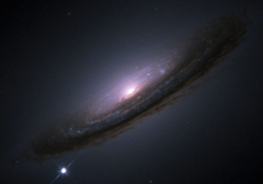 Hubble Space Telescope image of supernova 1994D in galaxy NGC 4526.