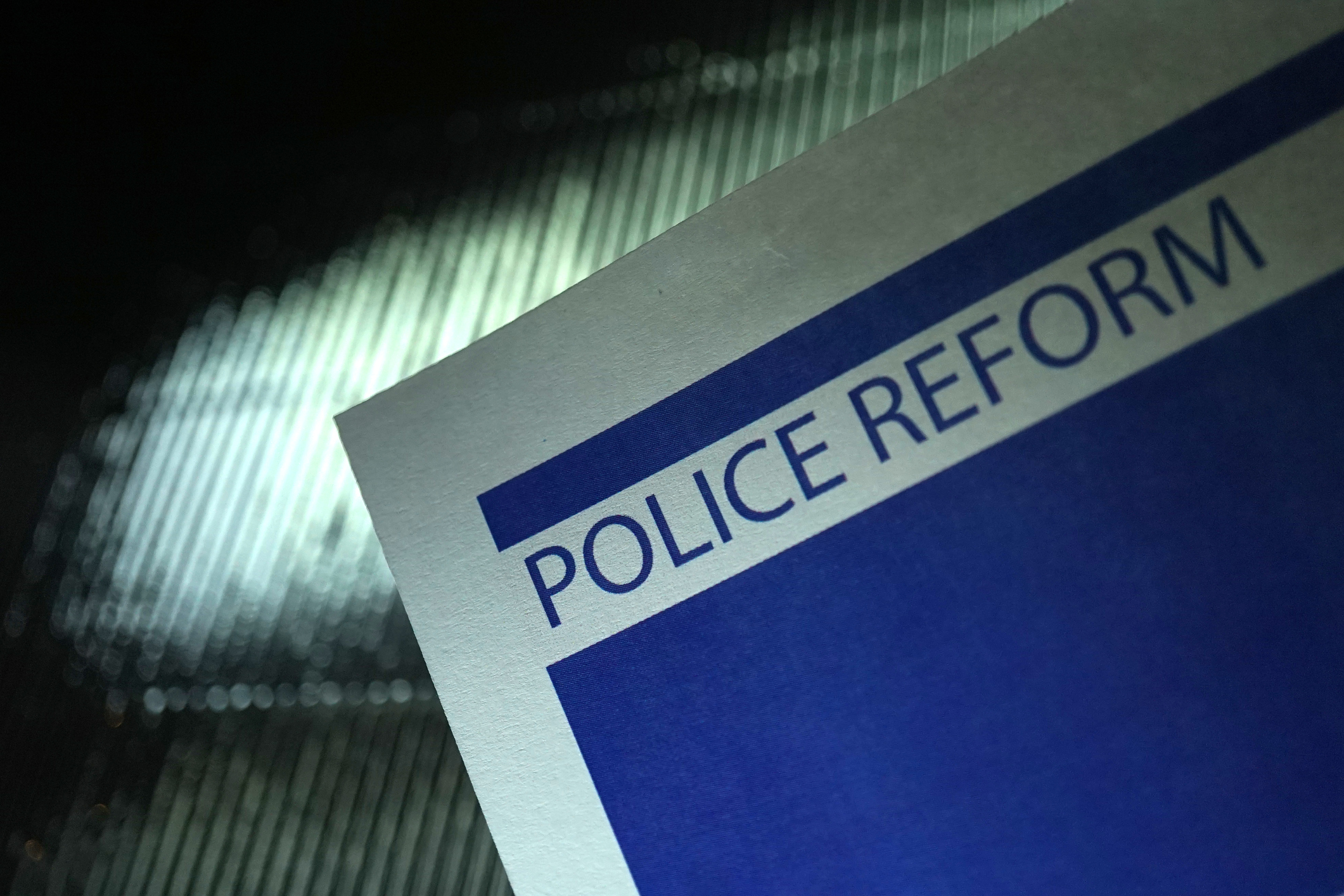 Shot of word police brutality. Image credit: Kameleon007, iStock