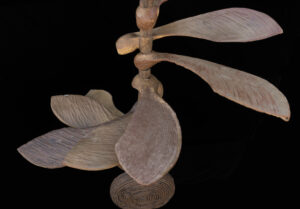 10 sculptures were created by Ann Arbor Potters Guild artists for an exhibition at the University of Michigan Matthaei Botanical Gardens titled "A Garden of Earthly Delights." Image credit: Jeri Hollister.