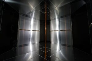 The wireless charging room under construction at The University of Tokyo. Image credit: The University of Tokyo