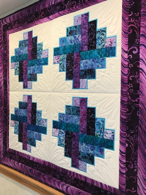 Kathy Sodt said this purple quilt is among her favorites. (Photo courtesy of Kathy Sodt)