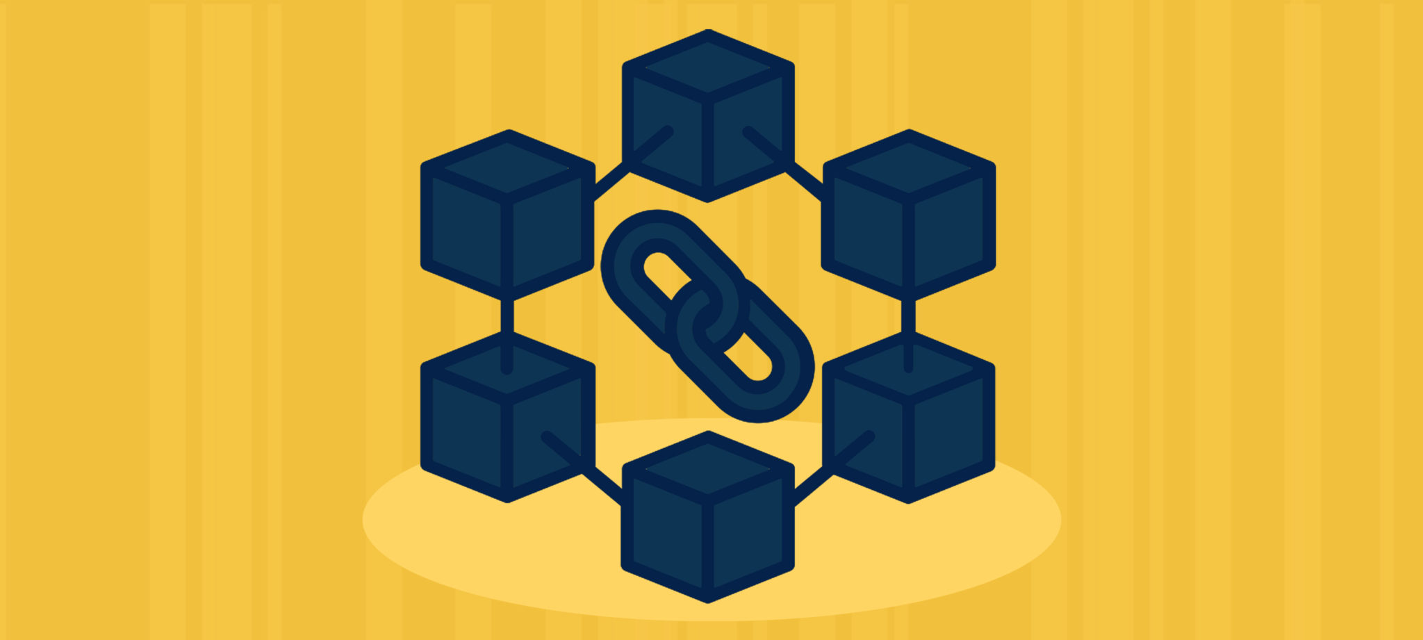 Concept illustration of a block chain. Image courtesy: U-M Engineering
