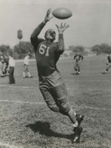 Willis Ward catches the ball