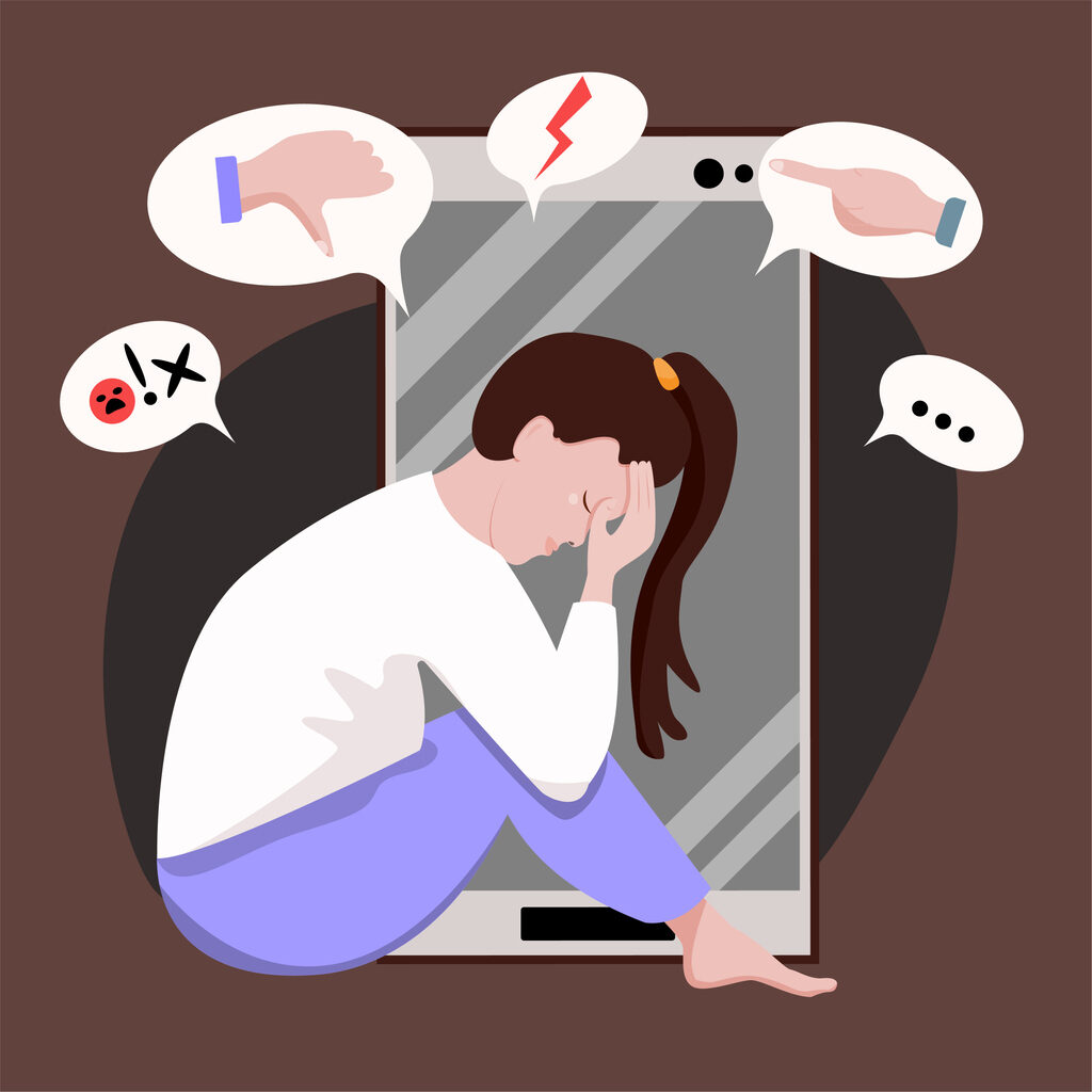 Concept illustration of digital harassment. Image credit: iStock