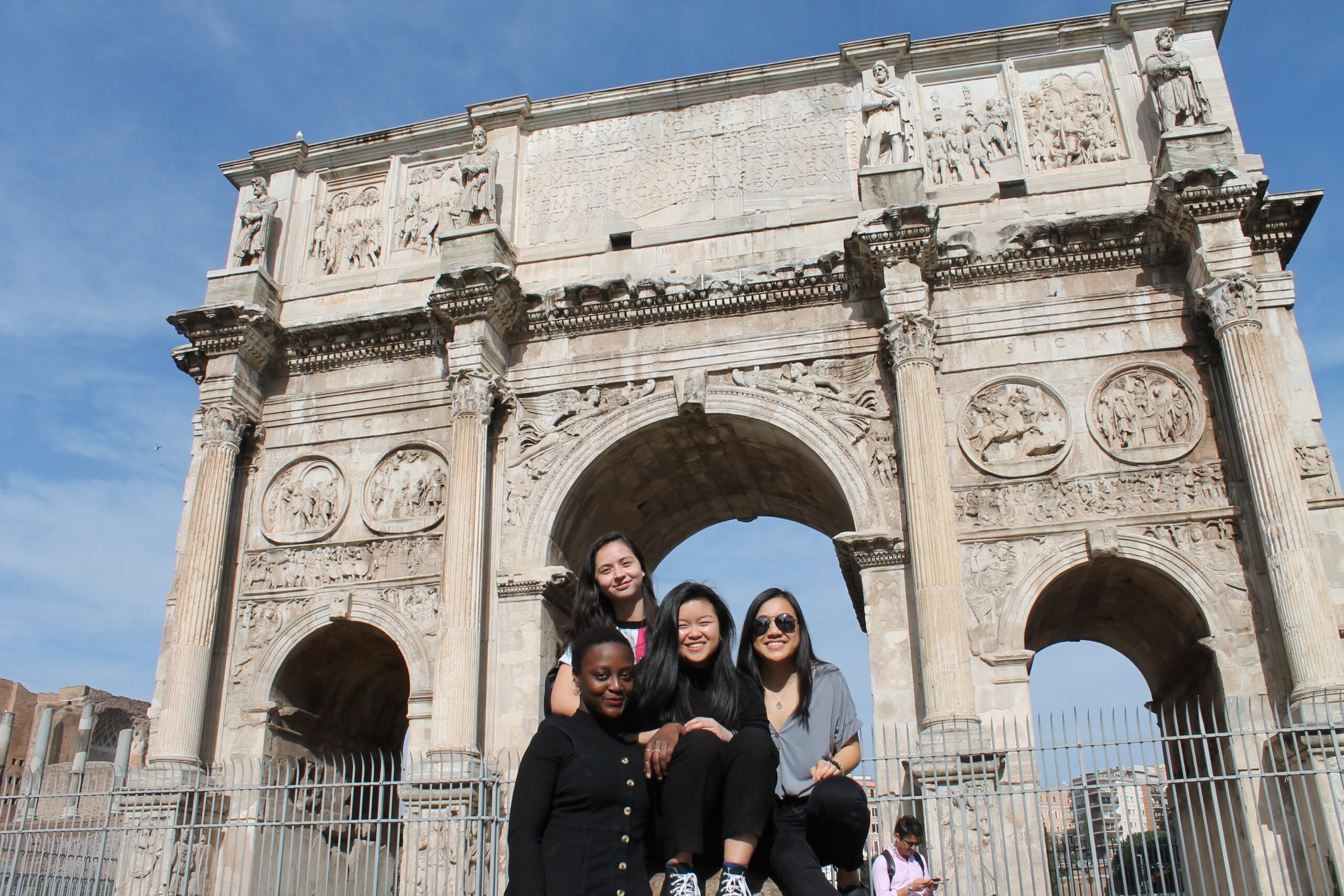 Caroline Nguyen and some friends in the program visited Rome on their two-week break.