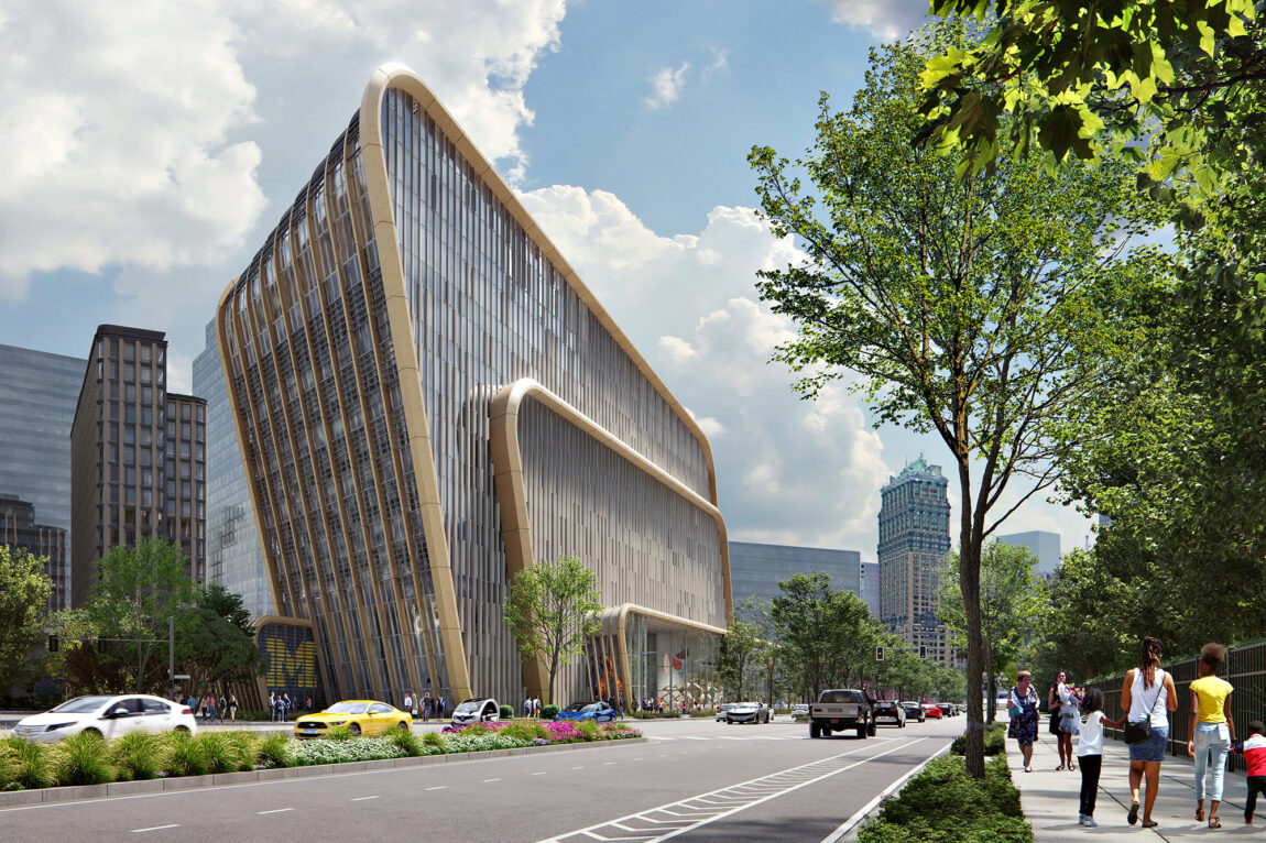 This artist's rendering shows the Detroit Center for Innovation.