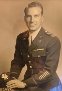 Herb Elfring in full military dress