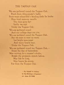 A poem about the Tappan Oak