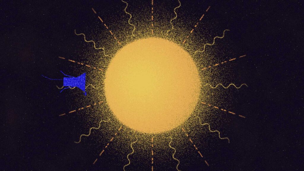 The Parker Solar Probe dips below the Alfven point, measuring the "zone of preferential heating" for the first time. Coinciding with the Alfven point, different elements are heated to different temperatures in this region of the sun's outer atmosphere. (Not to scale.) Image credit: Levi Hutmacher, Michigan Engineering