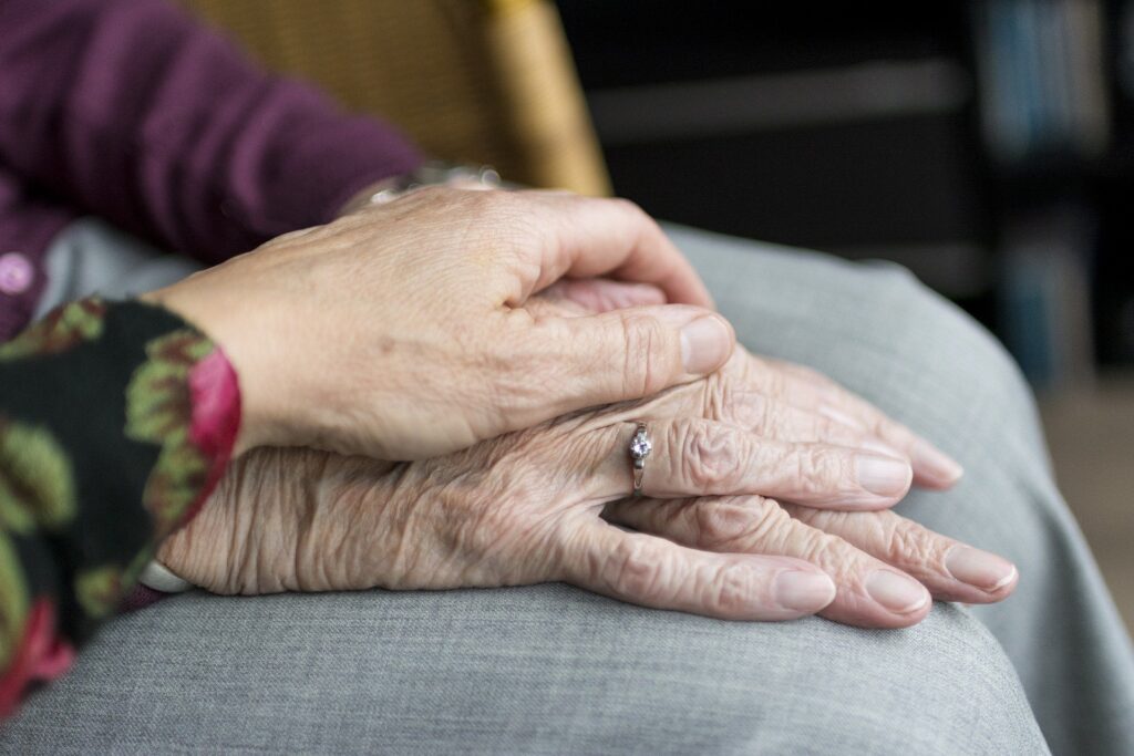 Senior hands. Image credit: sabinevanerp, Pixabay.com