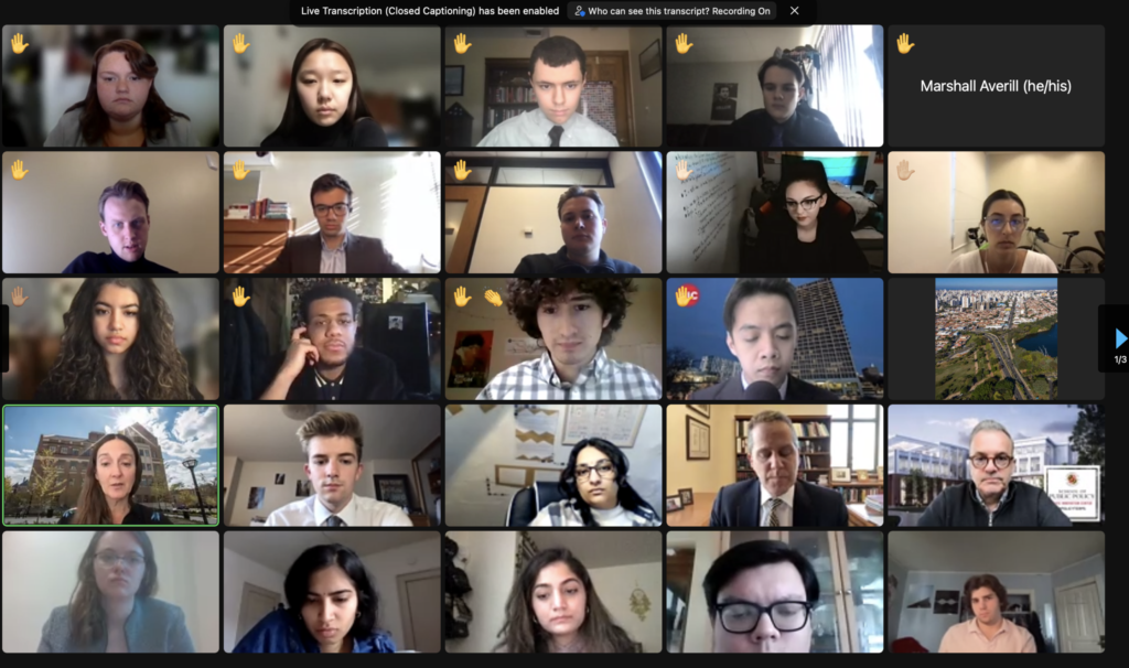 Vote at Home Zoom conference.