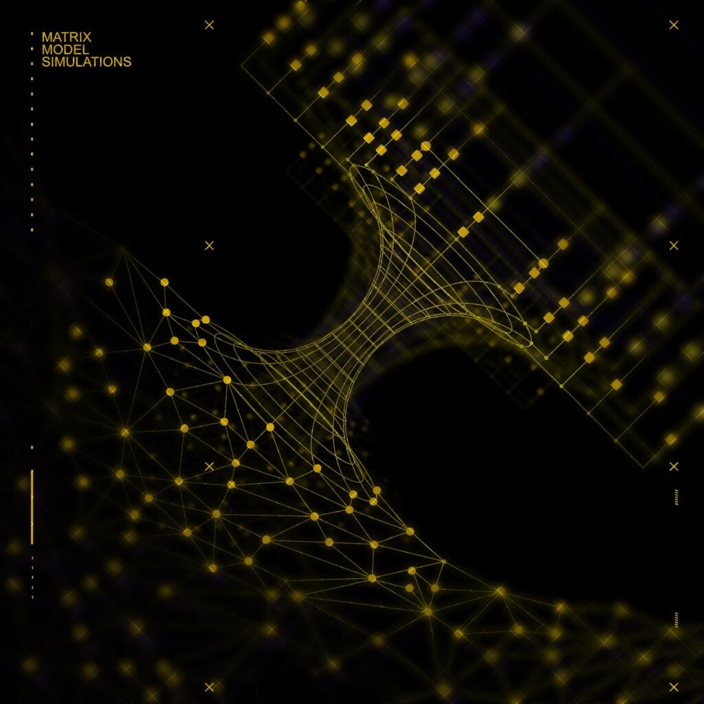 Enrico Rinaldi, research scientist in the University of Michigan Department of Physics, is using two simulation methods to solve quantum matrix models which can describe what the gravity of a black hole looks like. In this image, a pictorial representation of curved space time connects the two simulation methods. On the bottom, a deep learning method is represented by graphs of points (neural network), while the quantum circuit method on top is represented by lines, squares and circles (qubits and gates). The simulation methods merge with each side of the curved space time to represent the fact that gravity properties come out of the simulations. Rinaldi is based in Tokyo and hosted by the Theoretical Quantum Physics Laboratory at the Cluster for Pioneering Research at RIKEN, Wako. Image credit: Enrico Rinaldi/U-M, RIKEN and A. Silvestri.