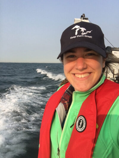 Holly Kelchner is passionate about her work as an aquatic ecology research analyst with the Cooperative Institute for Great Lakes Research. (Photo courtesy of Holly Kelchner)