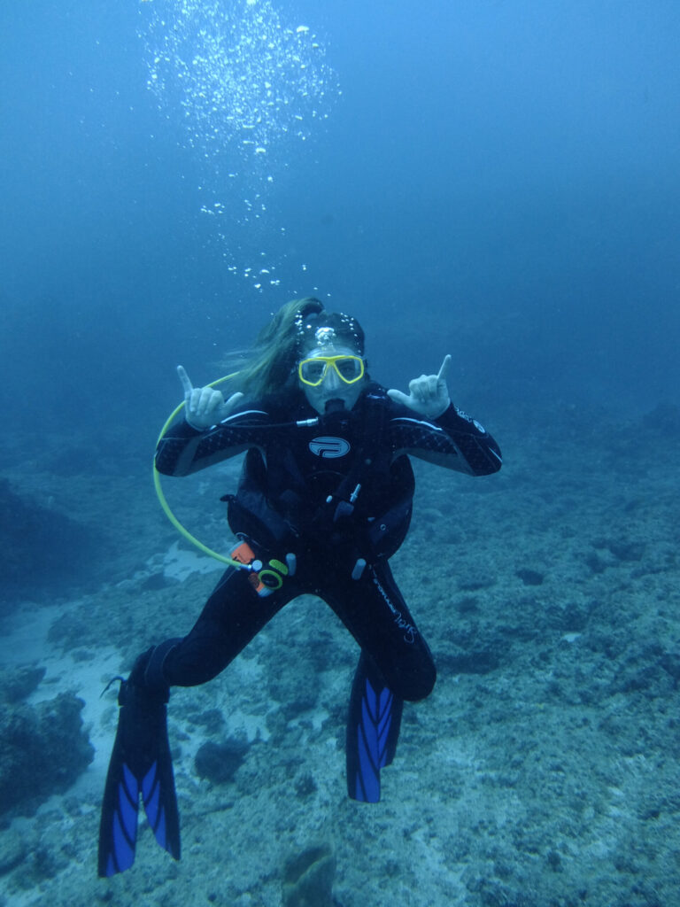 Holly Kelchner has received multiple certifications for scuba diving. (Photo courtesy of Holly Kelchner)
