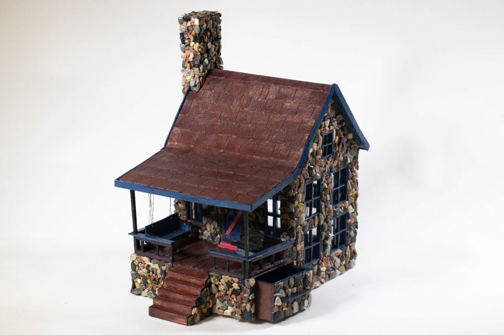 "Living Off the Grid in Montana," by Kimmy, mixed media