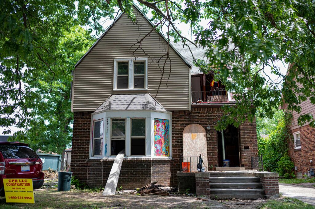 Rehabbing homes in Detroit's MorningSide neighborhood is part of stabilizing the neighborhood. Image credit: Eric Bronson