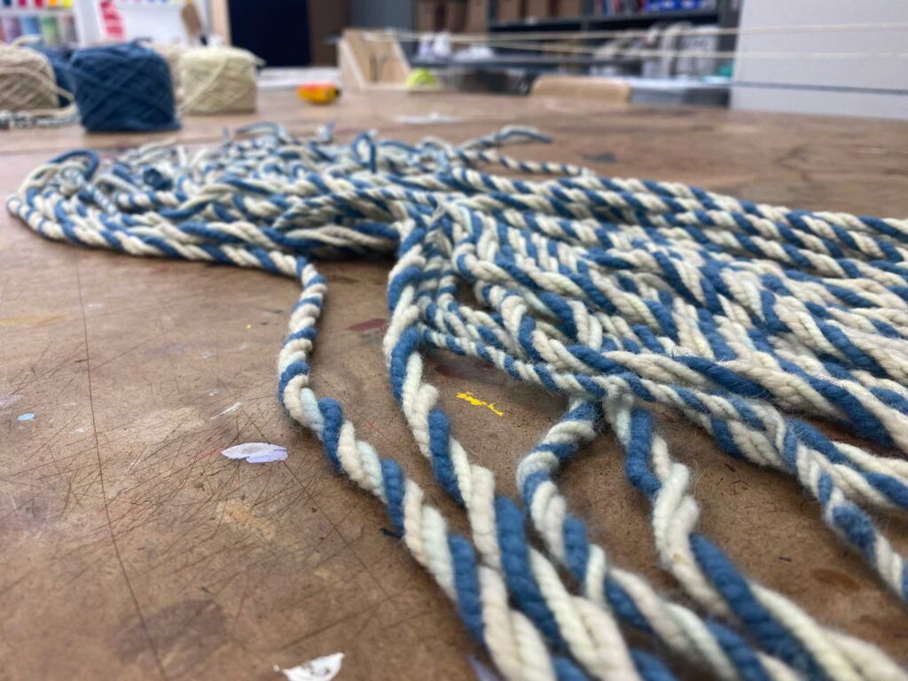 Sustainable graduation cords for those who have excelled in areas of sustainability. Image credit: Alex Bryan